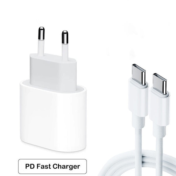 Samsung Nopea Lataus - Adapteri + Kaapel 20W USB-C 2m white