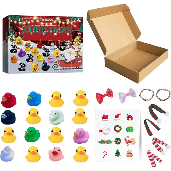 Uusi Gummi Anka -adventtikalenteri vuodelle 2023. Adventtikalenteri 2023 lapsille. Ankan kylpyamme Adventtiin 0716 ducks8 AccessoriesS