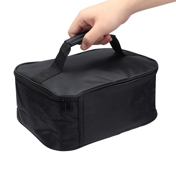 Kannettava Mini Auton Mikroaaltouuni 12V Sähköuuni Nopea Lämmitys Pikniklaatikko Matkoille Leirintäalueelle Ruuanlaitto Musta