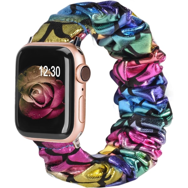 Yhteensopiva Apple Watch -rannekkeiden kanssa Scrunchies 43 mm kangaspehmeä