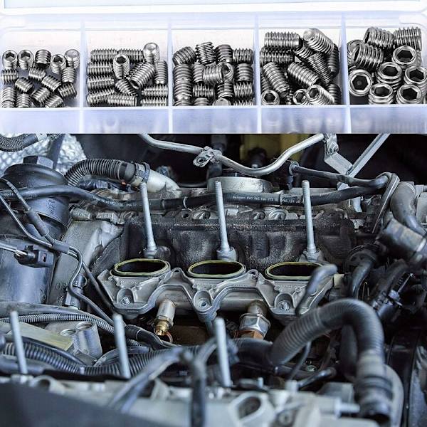 Rustfria skruer uden hoved, M3 M4 M5 M6 M8 metalskruer