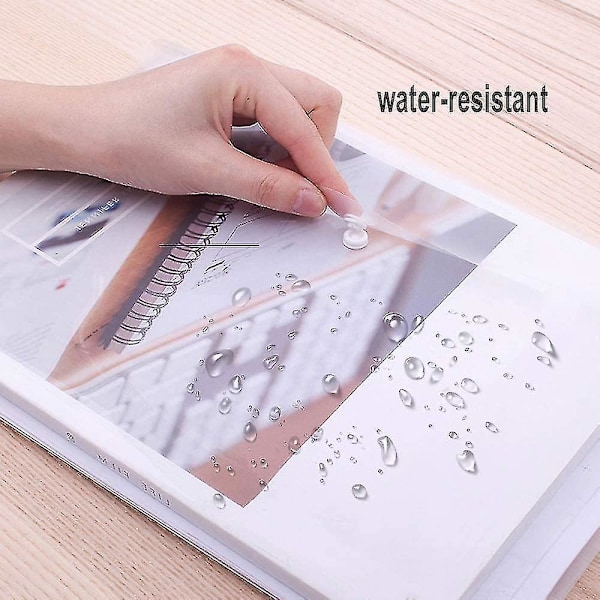 Almi A5 Plastfickor Klar - 24 st Tryckknappsplånbok Polypropen Dokumentmapp Present