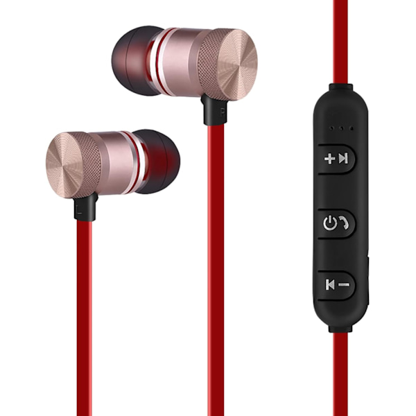 Langattomat kuulokkeet Kuulokkeet Langaton Bluetooth-magneetti Langattomat Bluetooth-urheilukuulokkeet Kuulokkeet Androidille Musta (Kulta)