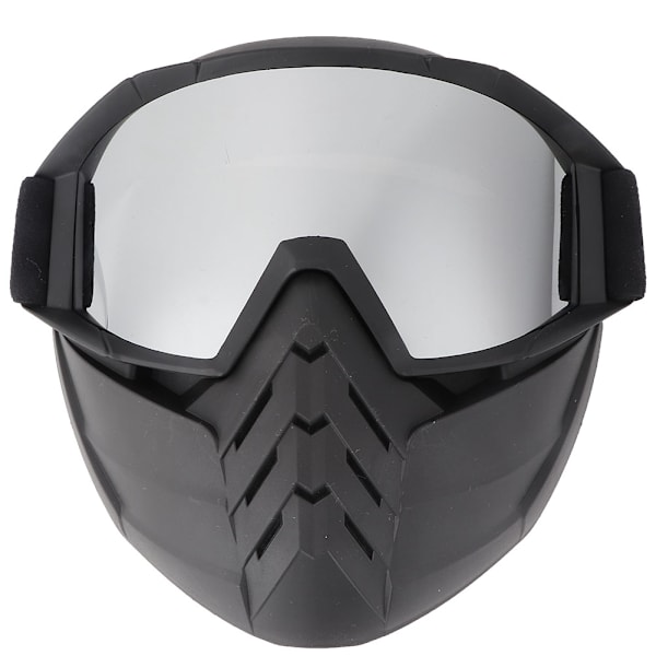 Vinter Snö Skid Snowboard Snöskoter Motorcykel Vindtät Glasögon Mask (silver)