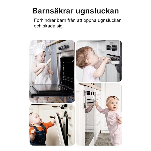 Barnesikring Ovnslås svart black