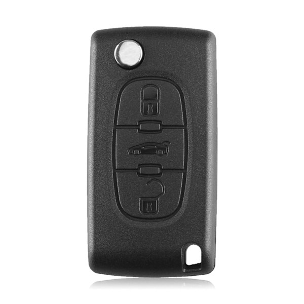 3-nappiset CE0523 Autonavaihtoavaimen Kotelo PEUGEOT HU83 Musta black one size