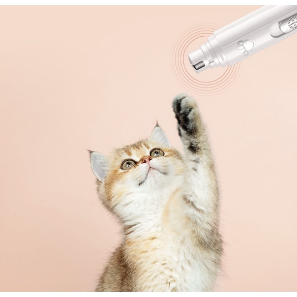 Koirakynsien hiomakone LED-valolla, sähköinen lemmikkien kynsileikkuri, sopii