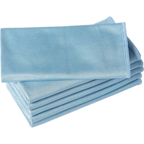 6-pak mikrofiberrengjøringsklut, 16 tommer X 16 tommer, lofri