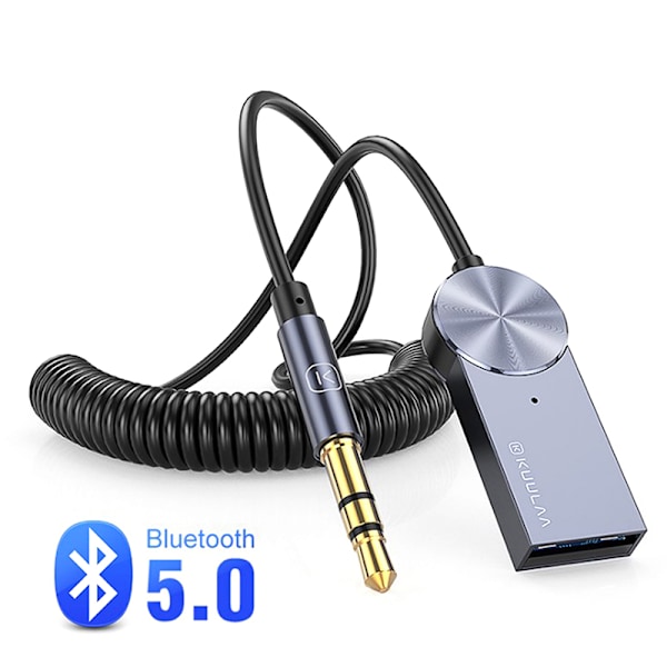 Aux Bluetooth -sovitin Dongle-kaapeli autoon 3,5 mm:n liittimellä