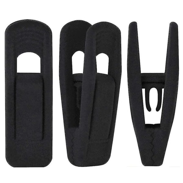 Black Velvet Hanger Clips paket med 20, halkfria sammetsclips, hållbara black