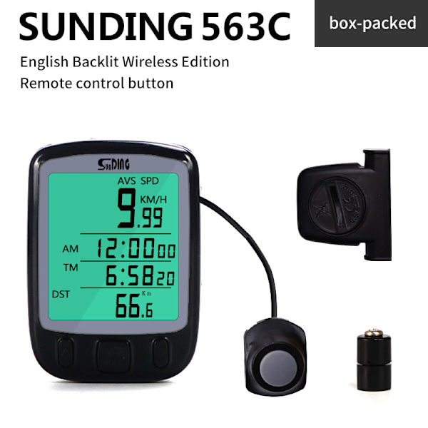 Cykelcomputer Shuntung 548b Mountainbike Engelsk kodetabel A