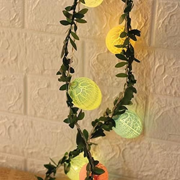 Påskljus - Med 10 LED-lampor - 2m - För påskägg