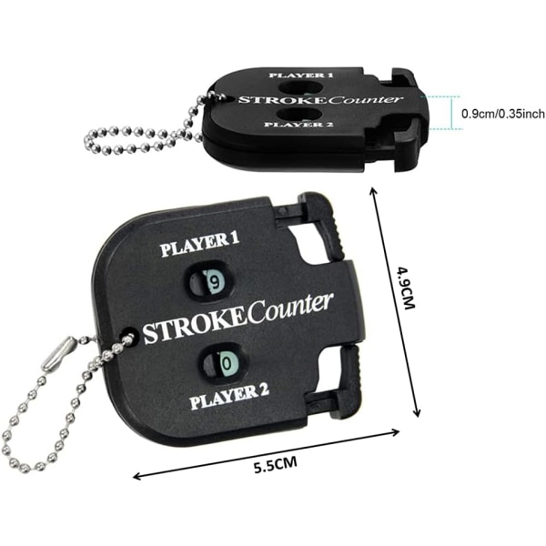 3 stk. Golf Score Counter, Golf Hit Counter, Stroke Counter