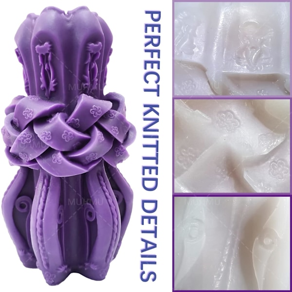 Formar för ljustillverkning, 3D silikonformar epoxi Knitted