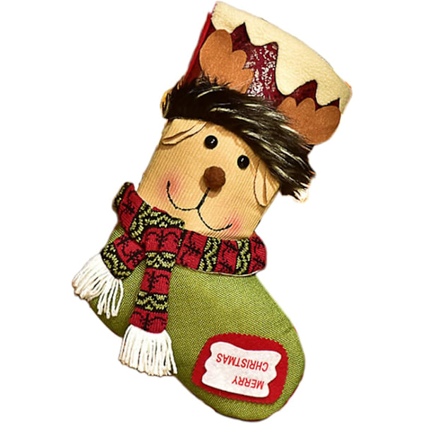 Julstrumpa, stor julklappspåse, 23 cm julstrumpa