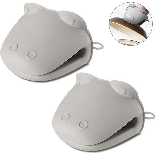 Silikonugnshandskar, 2-pack tjocka silikongrytlappar -FA6-