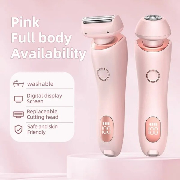 Smertefri hårfjerning epilator USB genopladelig trimmer kvinder kropsbarbermaskine