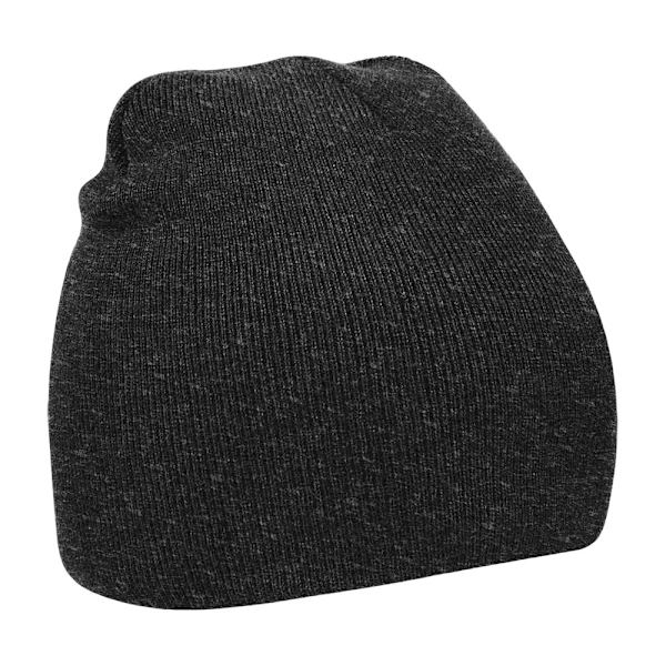Beechfield Yksivärinen Yksinkertainen Neulotu Vinterpipo Yksikoko Charc Charcoal One Size Charcoal