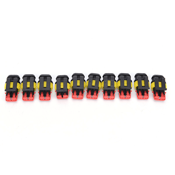 10 set 2-polig vattentät elektrisk ledningskontakt P Multicolor Multicolor 10 Kits