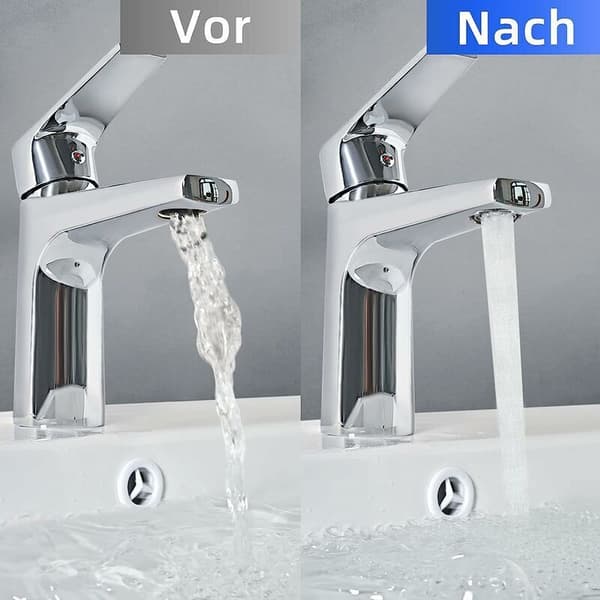 M18.5 Faucet Aerator 6-pack Water Saving Nozzle for Kitchen Bathroom Sink Compatible with Plastic Faucets Includes 2 Keys-FA-