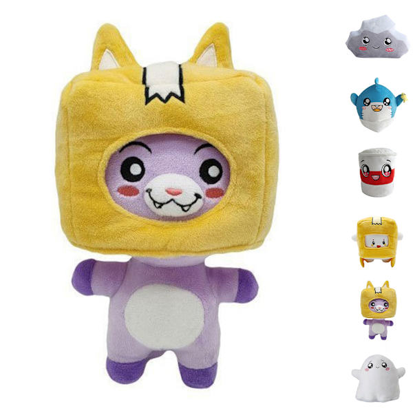 Lankybox BOXY/FOXY Plys Legetøj Fyldt Dukke Spil Figur Gave ; fox
