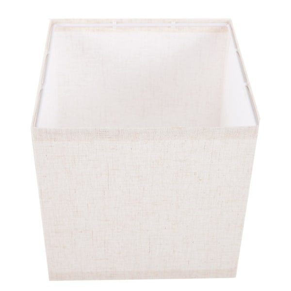 Tyglampskärm Enkel Lampskärm Bordlampaöverdrag Hängande Lampskärm Kvadratisk Lampskärm (e27)  (FMY) Beige Beige 20.00X20.00X20.00CM