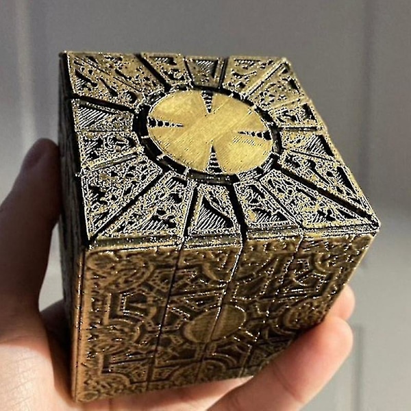 Fungerende Lemarchands Lament Konfigurationslås Puslespilboks Fra Hellraiser Dekor