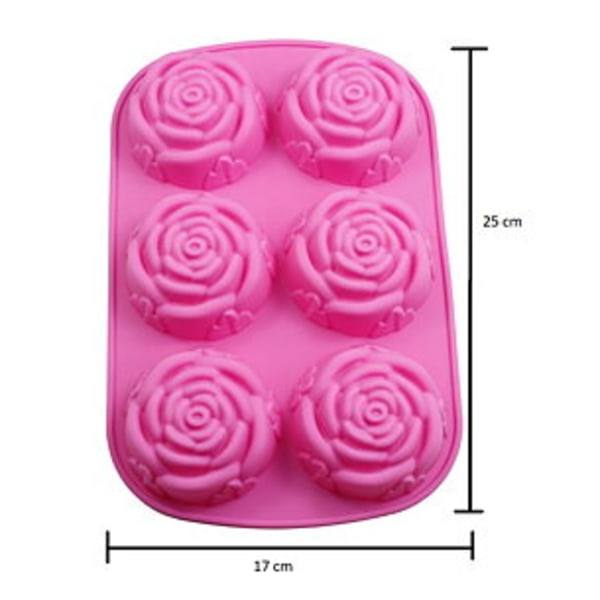 Silikonform - Rosor 2 pack