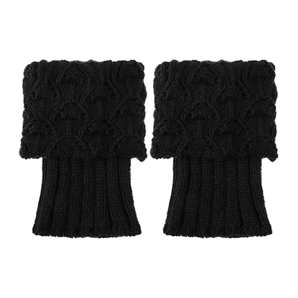 1 pari mustaa säärenlämmittintä black