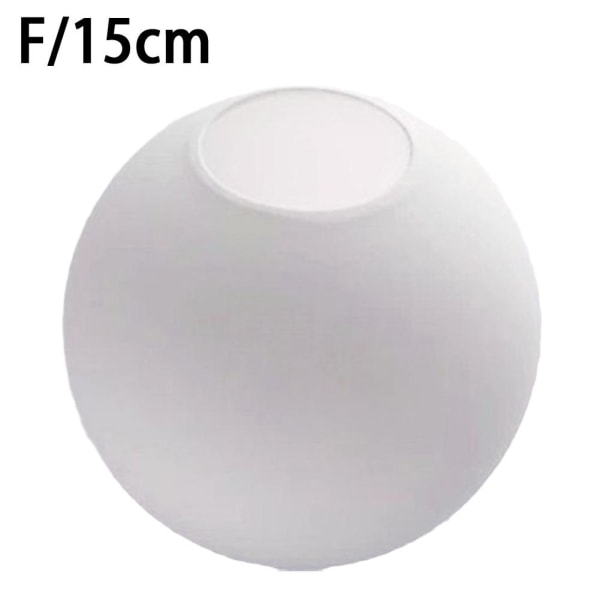 Matt Vit Glas Lampskärm Ersättning Rundt Skydd 15cm One-size