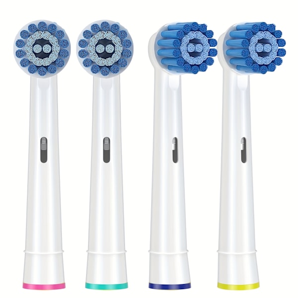 8-pack känsliga tandköttsvårdsborsthuvuden som är kompatibla med Oral B Braun elektrisk tandborste. Mjuk borst för överlägsen och skonsam rengöring 8cs/Pack