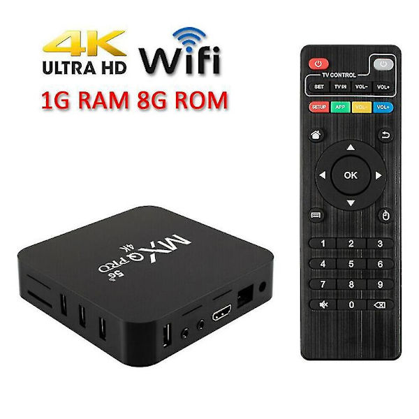UK 2023 Ny X98Q TV-laatikko Android 11.0 4K UHD Wifi 16 Gt/8 Gt 5G Set Top Player HDMI5 kaukosäädin