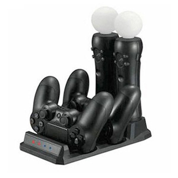 Playstation 4 PS4 MOVE Laddningsdocka Laddare Laddningsställ black 200