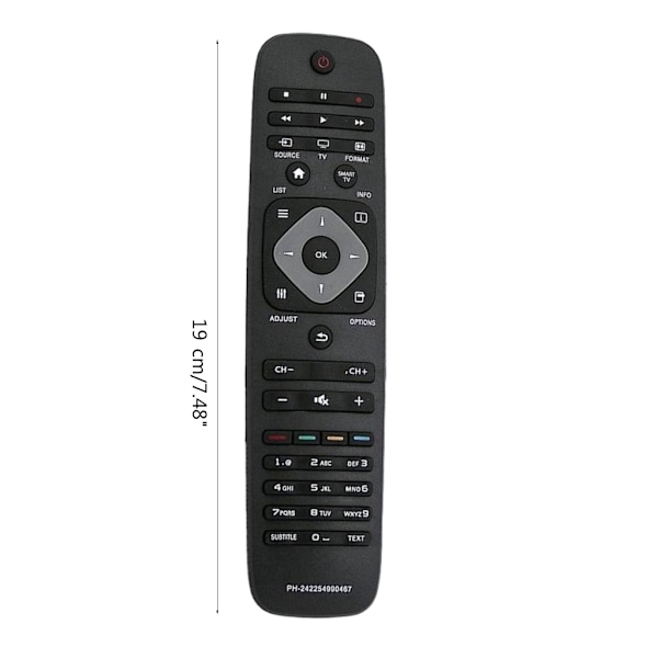 Universal fjärrkontroll för Philips Smart TV, ersättningsfjärrkontroll för Philips 242254990467/2422 549 90467