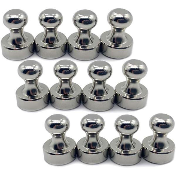 12 kpl neodyymimagneettia, vahvat jääkaappimagneettia, minimagneetit