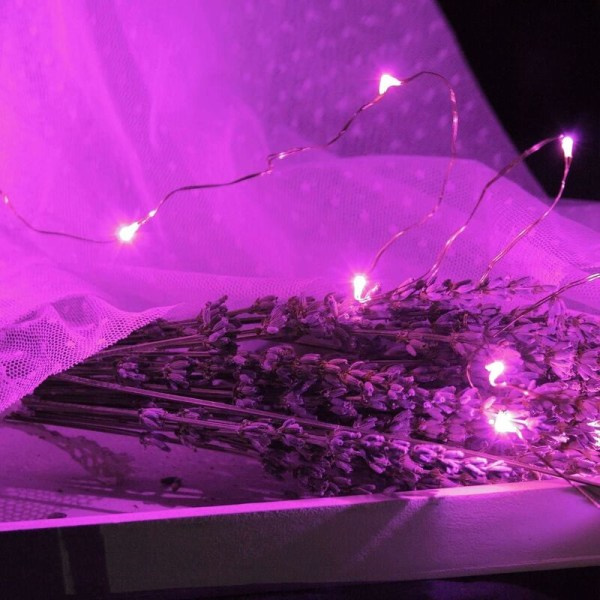 Paristokäyttöiset jouluvalot 16,4 jalkaa/5 m 50 LED-vilkkuva joulu