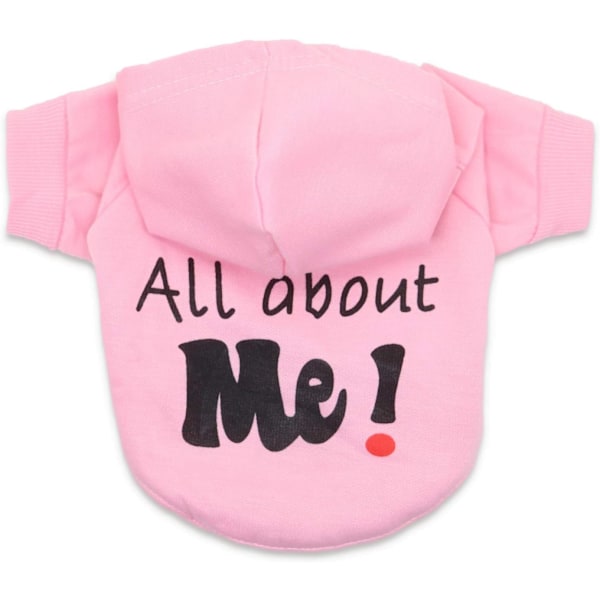 Hund Fleece Hoodies Pet It'S All About Me Lille Hund Sweatshirt