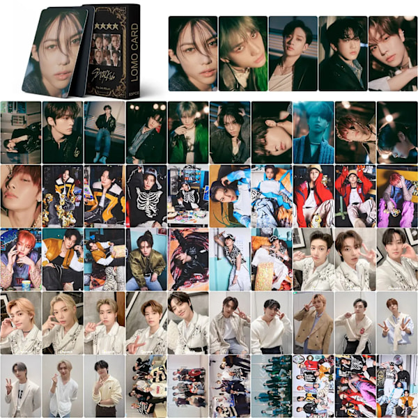 55 stk. Kpop Stray Kids Five Stars Nyt Album Lomo-kort 5 Stars Photocards Straykids Fotokort Sæt Fans Gaver-FA3- 5 stars