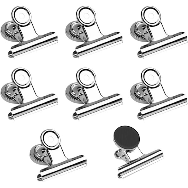 Kylmagnet, 12 st 50 x 48 mm Silver Magnetiska Tavla Magneter wi