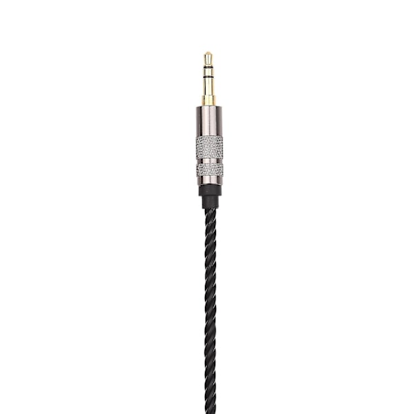 3,5 mm oppgraderingslydkabelbytte for Sennheiser-hodetelefoner Hd414 Hd650 Hd600 Hd580 Hd565 Hd545 black