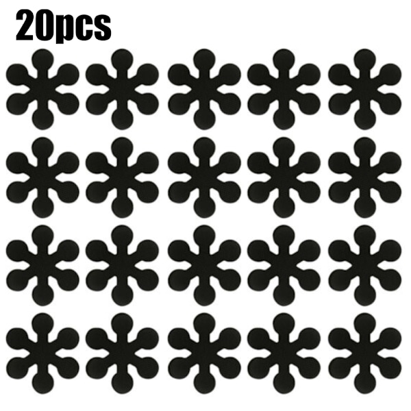 20 kpl Liukumattomat Kylpyhuoneen Tarrat Liukastumisenesto Dusch Lattialle Amme Musta Black 20 Pcs