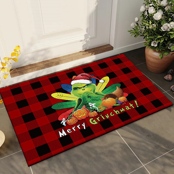 Grinch Jouluovi Matto Joulu Eve Dekoratiivinen Lattiamatto Amazon Jalkamatto Matto 6