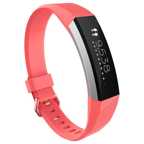 för Fitbit Alta / Alta HR Silikonklocka SVART L svart