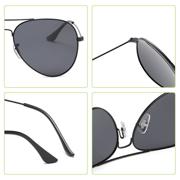 Klassiska polariserade solglasögon Mode färg film solglasögon Unisex Aviator solglasögon Guld ram isblå lins PG3026 Gold frame ice blue sheet