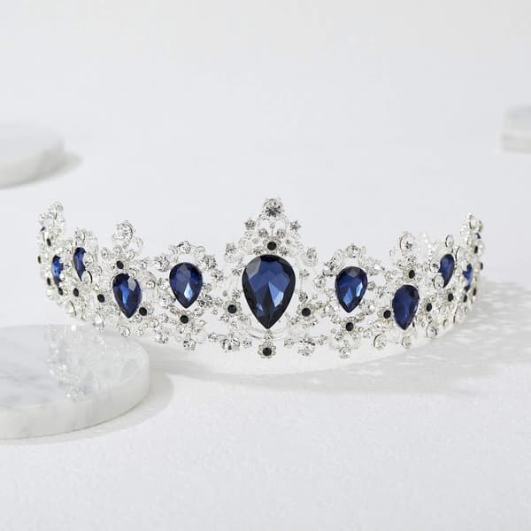 Kristall bröllopskrona Tiara Princess Tiara Tiara Brud Hår