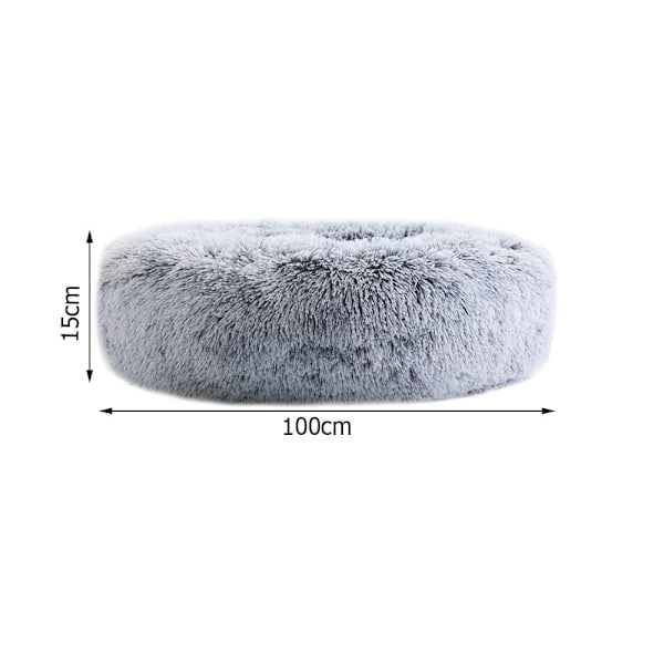 Lugnande Hundbädd Fluffig & Mysig Vinröd Vinröd 100 cm