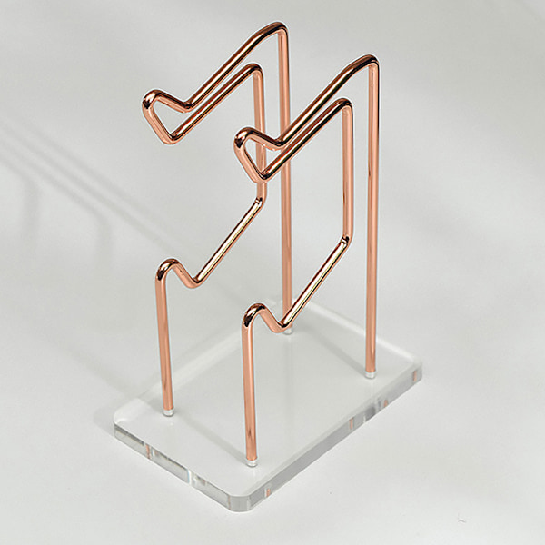Dobbel-lags spillkontroller Displaystativ Avtakbart Rose Gold