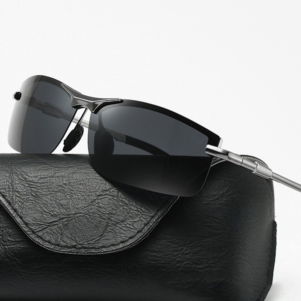 Fotokroma Solglasögon för Män Ultralätta Ögonskydd gun frame black ash slice