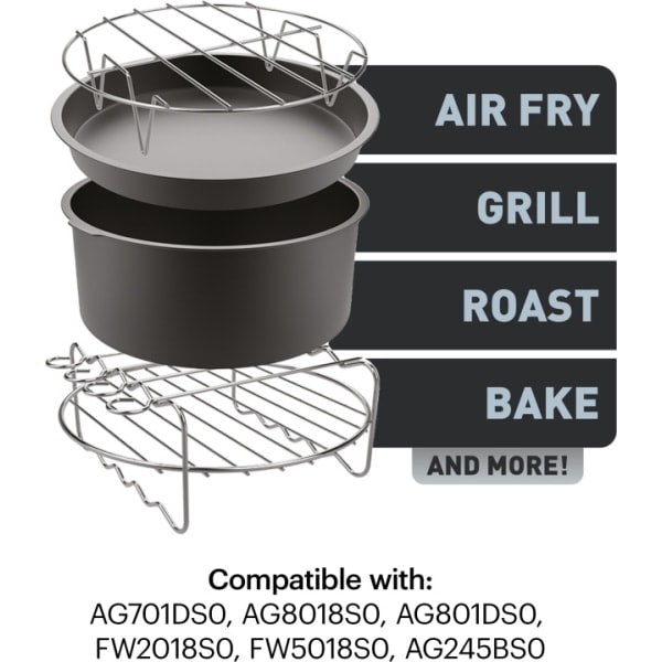 OBH Nordica/Tefal Easy Fry -lisävarusteet OBH Nordica XXL air 822:lle