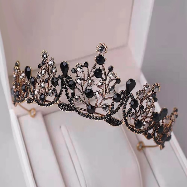 Prinsessakristalli Tiarat Rhinestone Hårbåge HOPEA silver